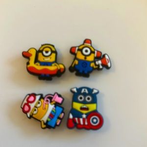 Minions croc charms